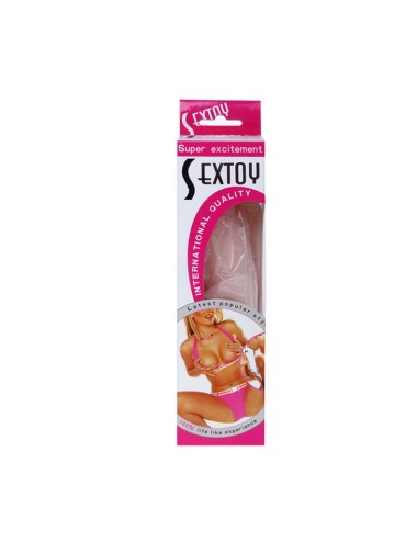 BAILE - DILDO SILICONA TACTO PIEL REALISTICO 19 CM COLOR CAJA ALEATORIO