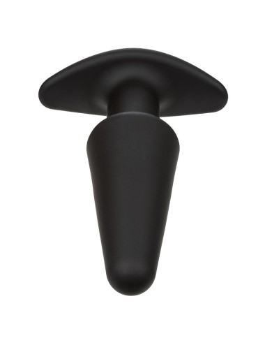 CALEXOTICS - ROCK BOTTOM PLUG ANAL CÓNICO 10 VIBRACIONES SILICONA NEGRO