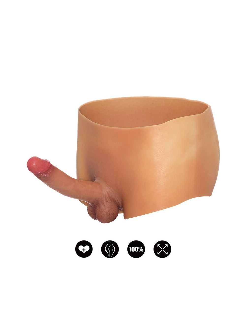HIDDEN DESIRE - ALTER EGO BÓXER CON PENE 18 CM NATURAL TALLA S/M HIDDEN DESIRE - ALTER EGO BÓXER CON PENE 18 CM NATURAL TALLA S/M