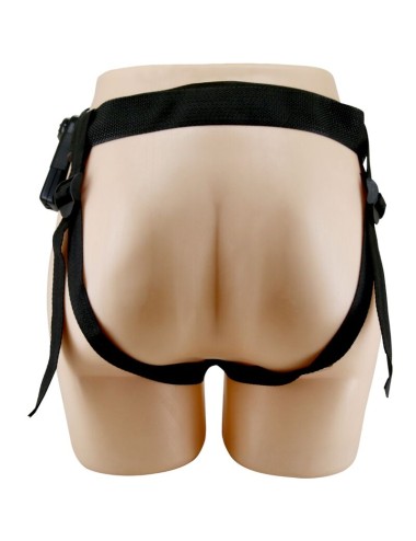 PRETTY LOVE - MARION HARNESS BRIEFS UNIVERSAL CON DILDO VIBRACIÓN 19 CM MULATO