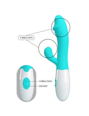 PRETTY LOVE - SNAPPY VIBRADOR PUNTO G VERDE AGUA