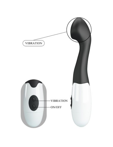 PRETTY LOVE - CHARLES VIBRADOR PUNTO G 30 MODOS NEGRO