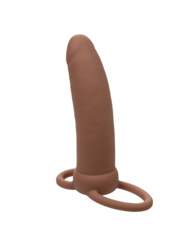 CALEXOTICS - MAXX DOBLE PENETRADOR GRUESO 10 VIBRACIONES MULATO