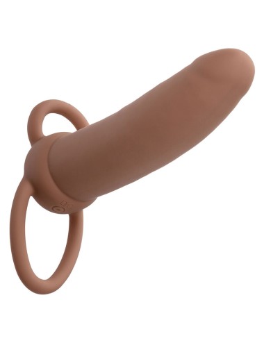 CALEXOTICS - MAXX DOBLE PENETRADOR GRUESO 10 VIBRACIONES MULATO