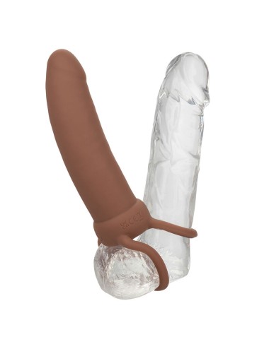CALEXOTICS - MAXX DOBLE PENETRADOR GRUESO 10 VIBRACIONES MULATO