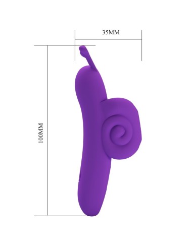 PRETTY LOVE - SNAIL PODEROSO ESTIMULADOR DE DEDO MORADO