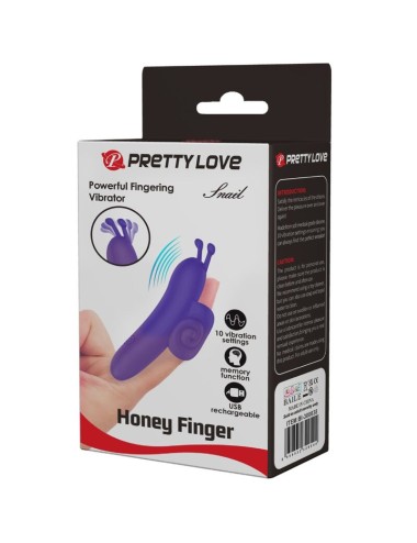 PRETTY LOVE - SNAIL PODEROSO ESTIMULADOR DE DEDO MORADO