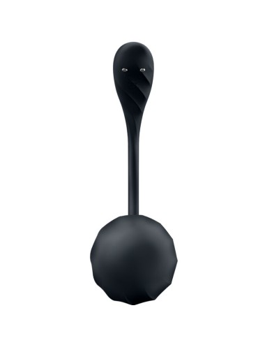 SATISFYER - RIBBED PETAL ESTIMULADOR PUNTO G CONTROL REMOTO NEGRO APP GRATUITA