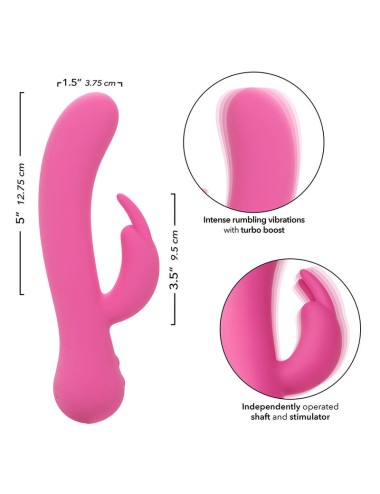 CALEXOTICS - FIRST TIME VIBRADOR RABBIT RECARGABLE ROSA