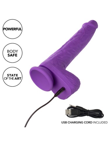 CALEXOTICS - STUDS VIBRADOR RECARGABLE Y GIRATORIO 10 VIBRACIONES VIOLETA