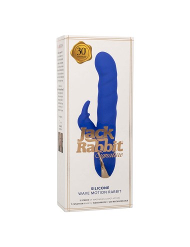 CALEXOTICS - JACK VIBRADOR RABBIT MOVIMIENTO DE ONDAS AZUL