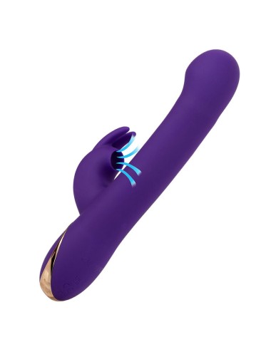 CALEXOTICS - JACK VIBRADOR RABBIT Y ESTIMULADOR 7 NIVELES DE VIBRACIÓN Y SUCCIÓN AZUL