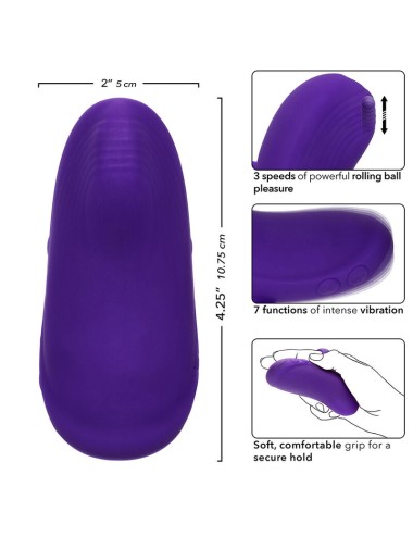 CALEXOTICS - ENVY MASAJEADOR DE BOLA RODANTE 7 VIBRACIONES MORADO