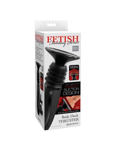 FETISH FANTASY SERIES - BODY DOCK THRUSTER SUJETA DILDOS CON 7 MODOS DE EMPUJE NEGRO