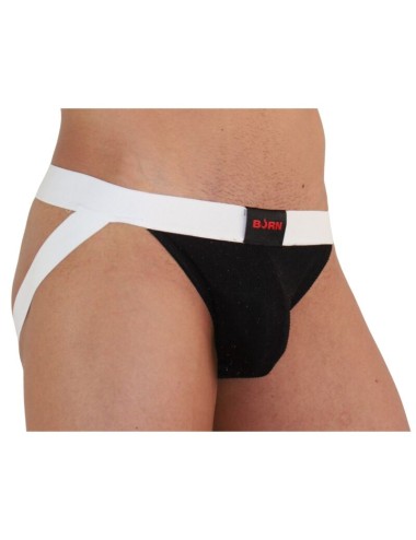 BURN - 004 JOCK BRILLANTE NEGRO / BLANCO L