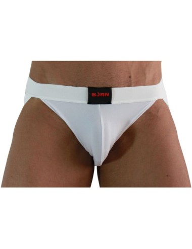 BURN - 007 JOCK LYCRA BLANCO XL