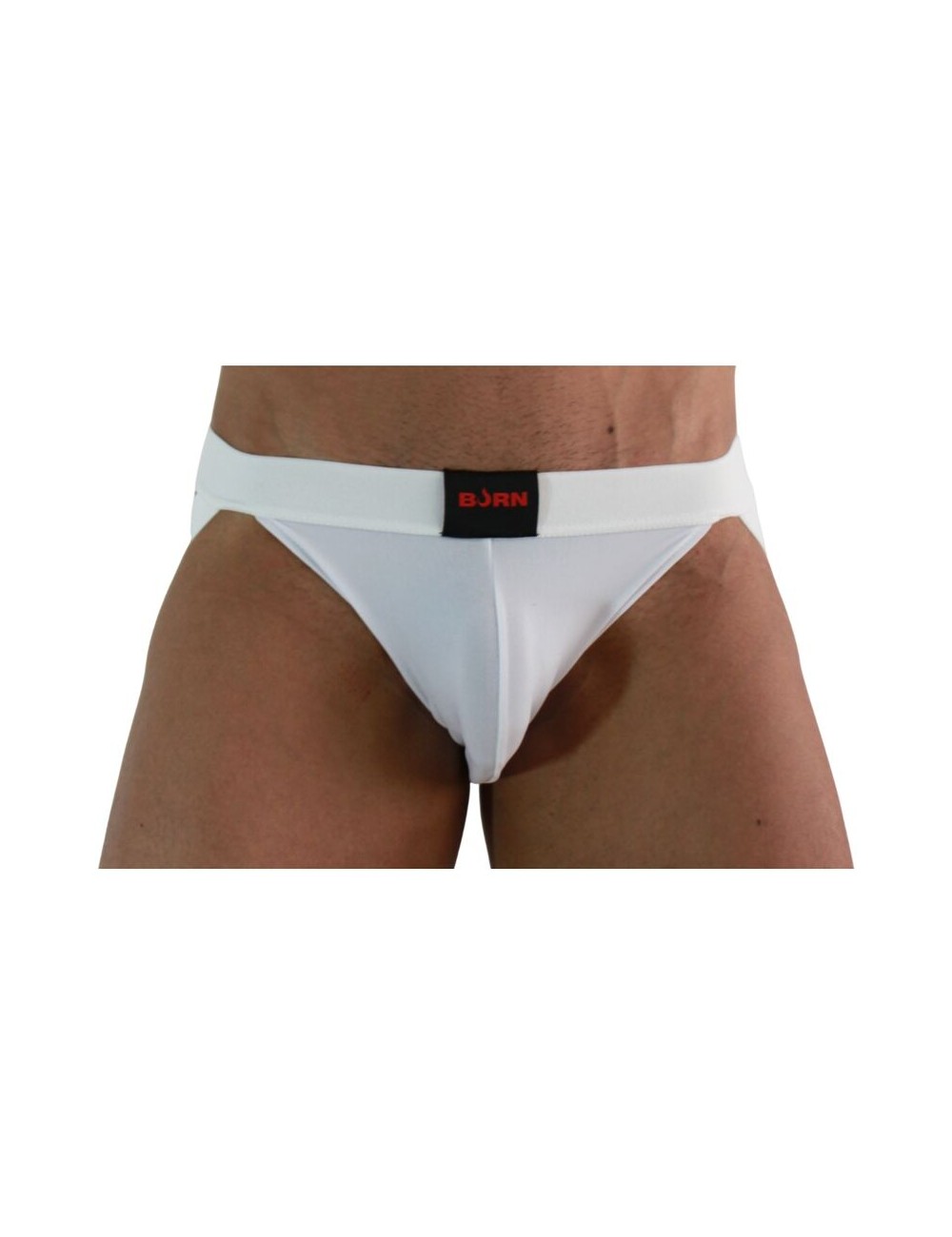 BURN - 007 JOCK LYCRA BLANCO XL