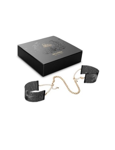 BIJOUX - DÉSIR MÉTALLIQUE ESPOSAS MALLA METALICA NEGRA