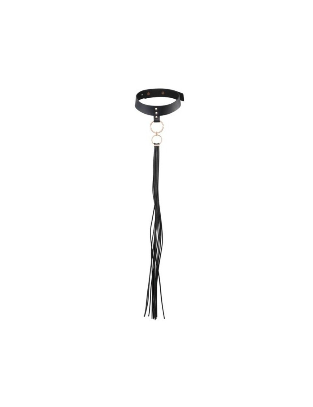 BIJOUX INDISCRETS MAZE - COLLAR CON FLECOS NEGRO