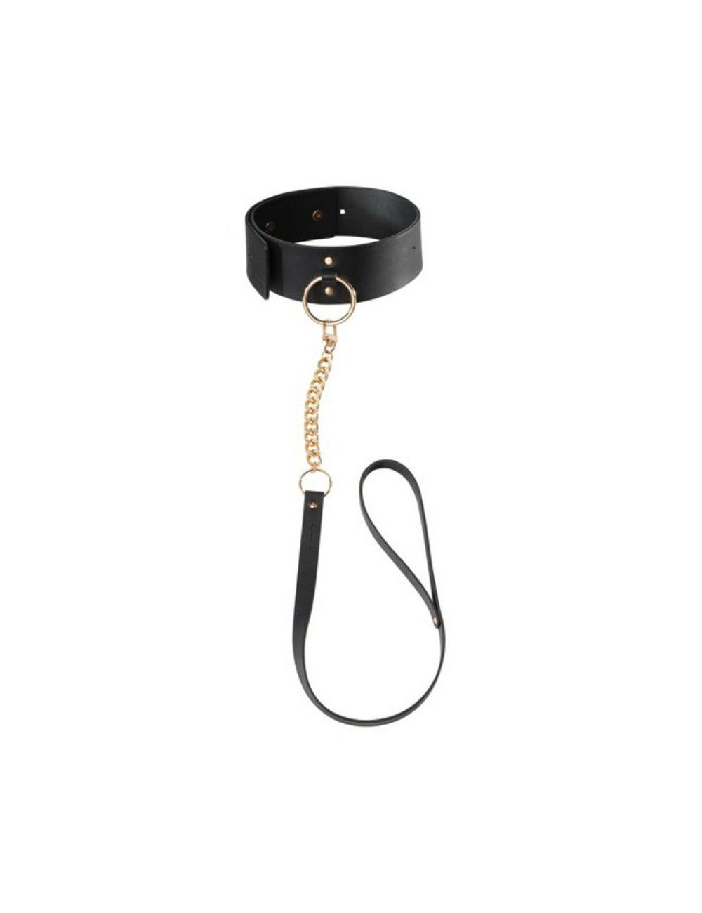 BIJOUX INDISCRETS MAZE - COLLAR CON CORREA NEGRO