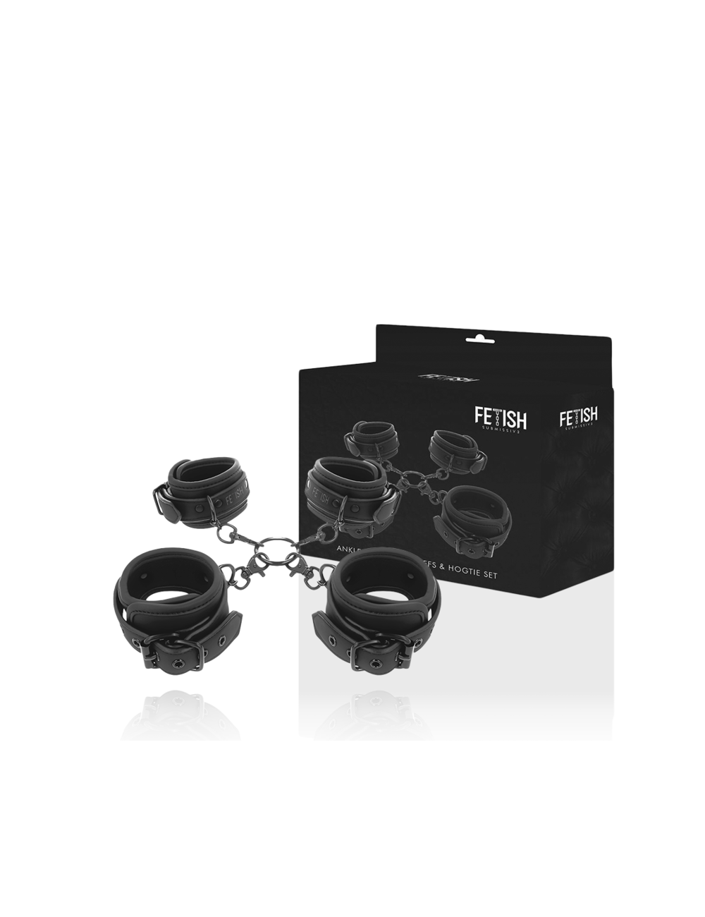 FETISH SUBMISSIVE - SET ESPOSAS MANOS Y TOBILLOS CON FORRO DE NOPRENO