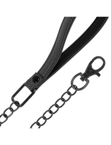 FETISH SUBMISSIVE - COLLAR CON CADENA CON FORRO DE NOPRENO