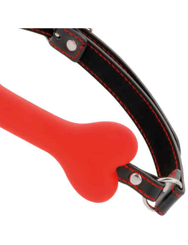 DARKNESS - MORDAZA SILICONA  HUESO ROJO