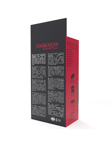 DARKNESS - MORDAZA SILICONA  HUESO ROJO