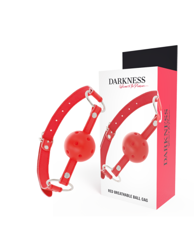 DARKNESS - MORDAZA TRANSPIRABLE ROJO