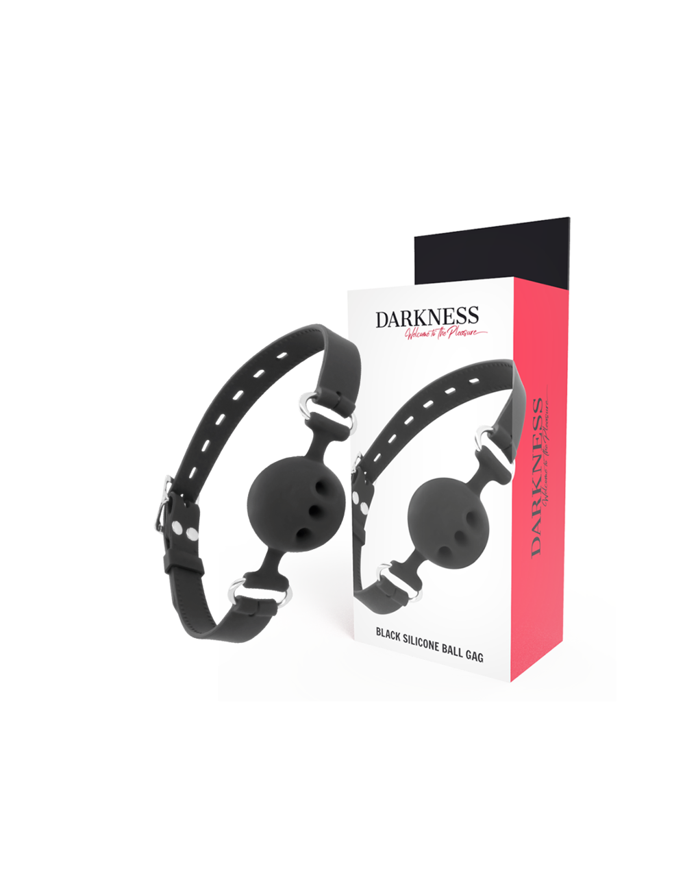 DARKNESS - MORDAZA TRANSPIRABLE SILICONA NEGRO