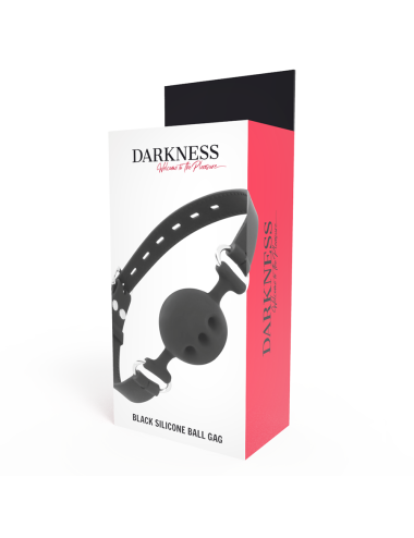 DARKNESS - MORDAZA TRANSPIRABLE SILICONA NEGRO