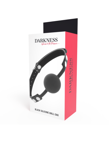 DARKNESS - MORDAZA SILICONA NEGRO