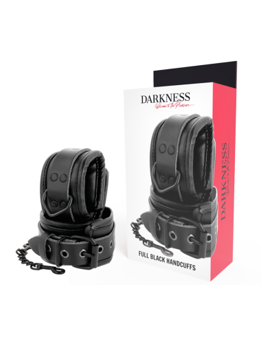 DARKNESS - ESPOSAS AJUSTABLES MANOS LEATHER NEGRO