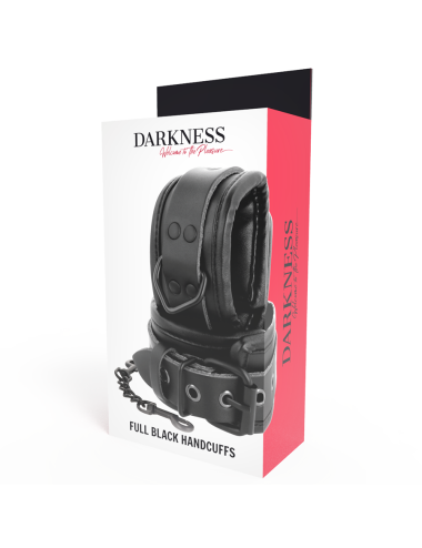 DARKNESS - ESPOSAS AJUSTABLES MANOS LEATHER NEGRO