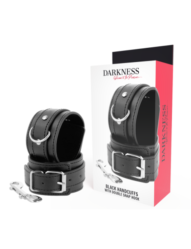 DARKNESS - ESPOSAS AJUSTABLES NEGRO CON DOBLE CINTA REFUERZO