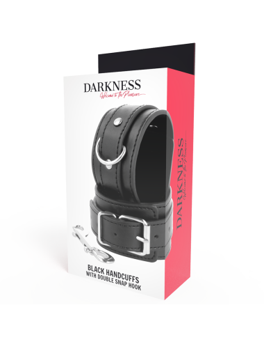 DARKNESS - ESPOSAS AJUSTABLES NEGRO CON DOBLE CINTA REFUERZO