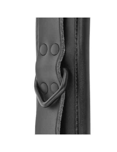 DARKNESS - ESPOSAS Y COLLAR DE CUERO NEGRO