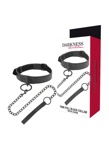 DARKNESS - COLLAR CON CADENA NEGRO