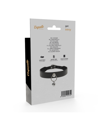 COQUETTE CHIC DESIRE - COLLAR CUERO VEGANO ACCESORIO WOMAN CASCABEL/ARO
