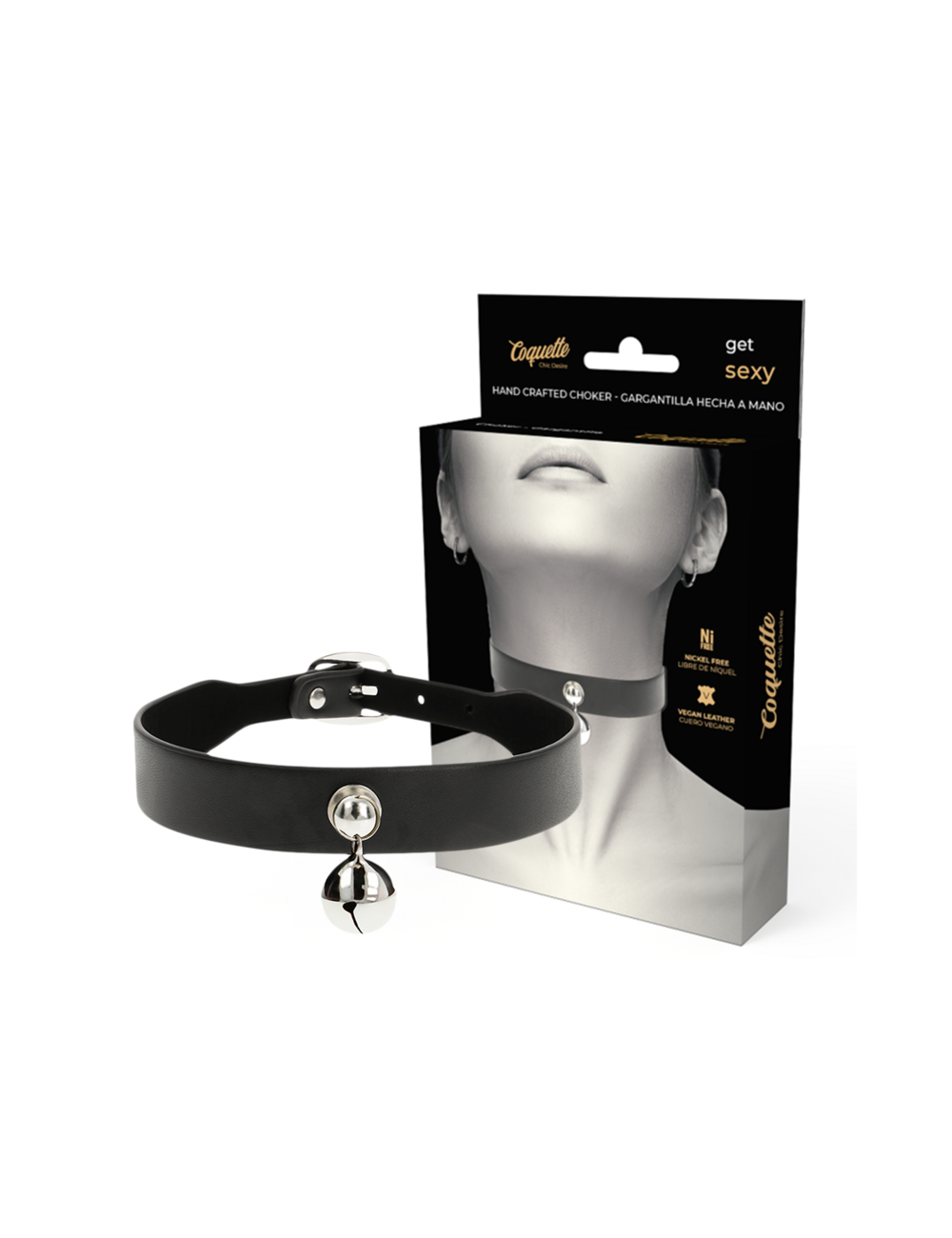 COQUETTE CHIC DESIRE - COLLAR CUERO VEGANO ACCESORIO WOMAN CASCABEL COQUETTE CHIC DESIRE - COLLAR CUERO VEGANO ACCESORIO WOMAN CASCABEL