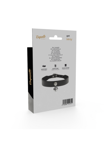 COQUETTE CHIC DESIRE - COLLAR CUERO VEGANO ACCESORIO WOMAN CASCABEL