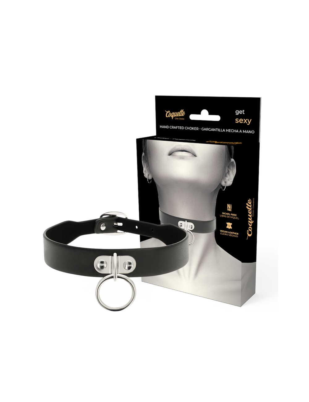 COQUETTE CHIC DESIRE - COLLAR CUERO VEGANO ACCESORIO WOMAN FETISH COQUETTE CHIC DESIRE - COLLAR CUERO VEGANO ACCESORIO WOMAN FETISH