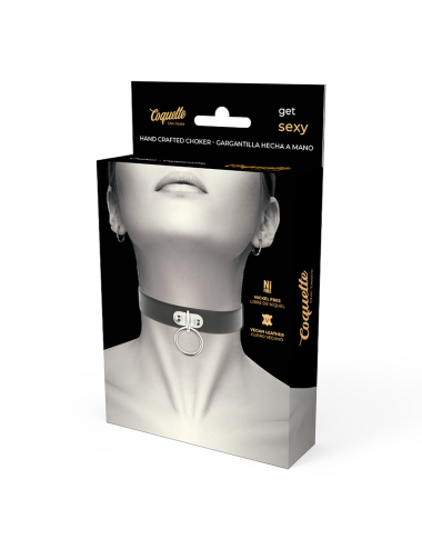 COQUETTE CHIC DESIRE - COLLAR CUERO VEGANO ACCESORIO WOMAN FETISH