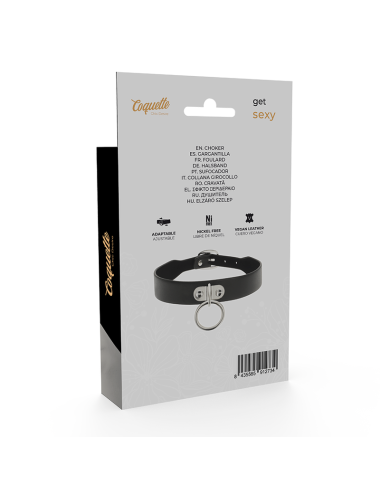 COQUETTE CHIC DESIRE - COLLAR CUERO VEGANO ACCESORIO WOMAN FETISH