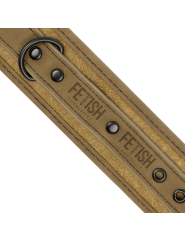 FETISH SUBMISSIVE ORIGEN - ESPOSAS TOBILLOS CUERO VEGANO CON FORRO DE NEOPRENO
