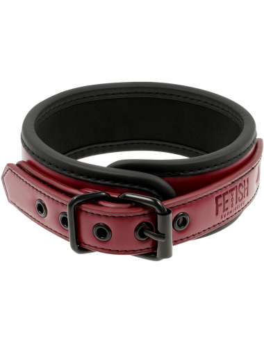 FETISH SUBMISSIVE DARK ROOM - COLLAR CON CADENA CON FORRO DE NEOPRENO