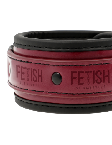 FETISH SUBMISSIVE DARK ROOM -  ESPOSAS TOBILLOS CUERO VEGANO CON FORRO DE NEOPRENO