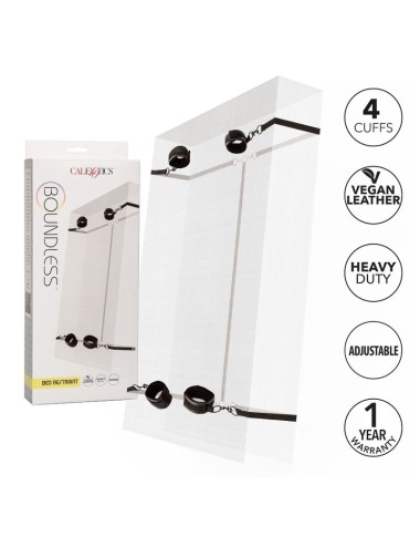 CALEXOTICS - BOUNDLESS RED RESTRAINT SET RESTRICCION CAMA