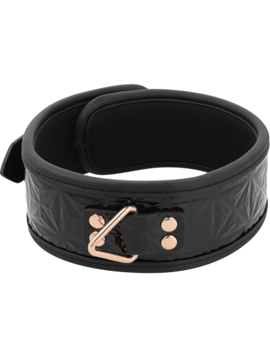 BEGME - BLACK EDITION COLLAR CUERO VEGANO CON FORRO DE NEOPRENO