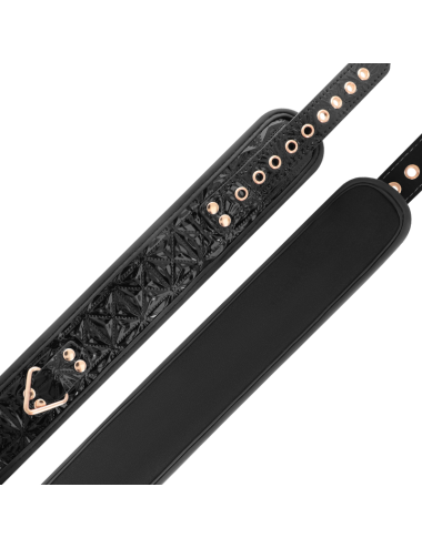 BEGME - BLACK EDITION COLLAR CUERO VEGANO CON FORRO DE NEOPRENO